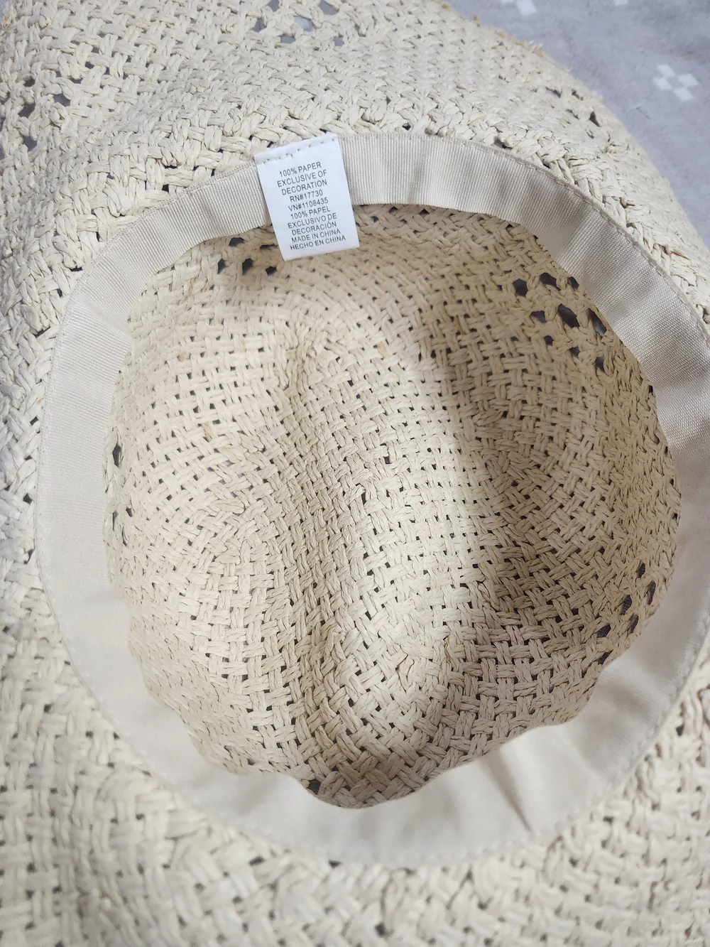 Merona wide-brim straw floppy sun hat weave floppy tan sun hat Nwt